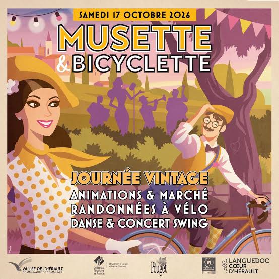 Musette et Bicyclette, Samedi 17 Octobre 2026 – Place au vintage en Vallée de l&rsquo;Hérault